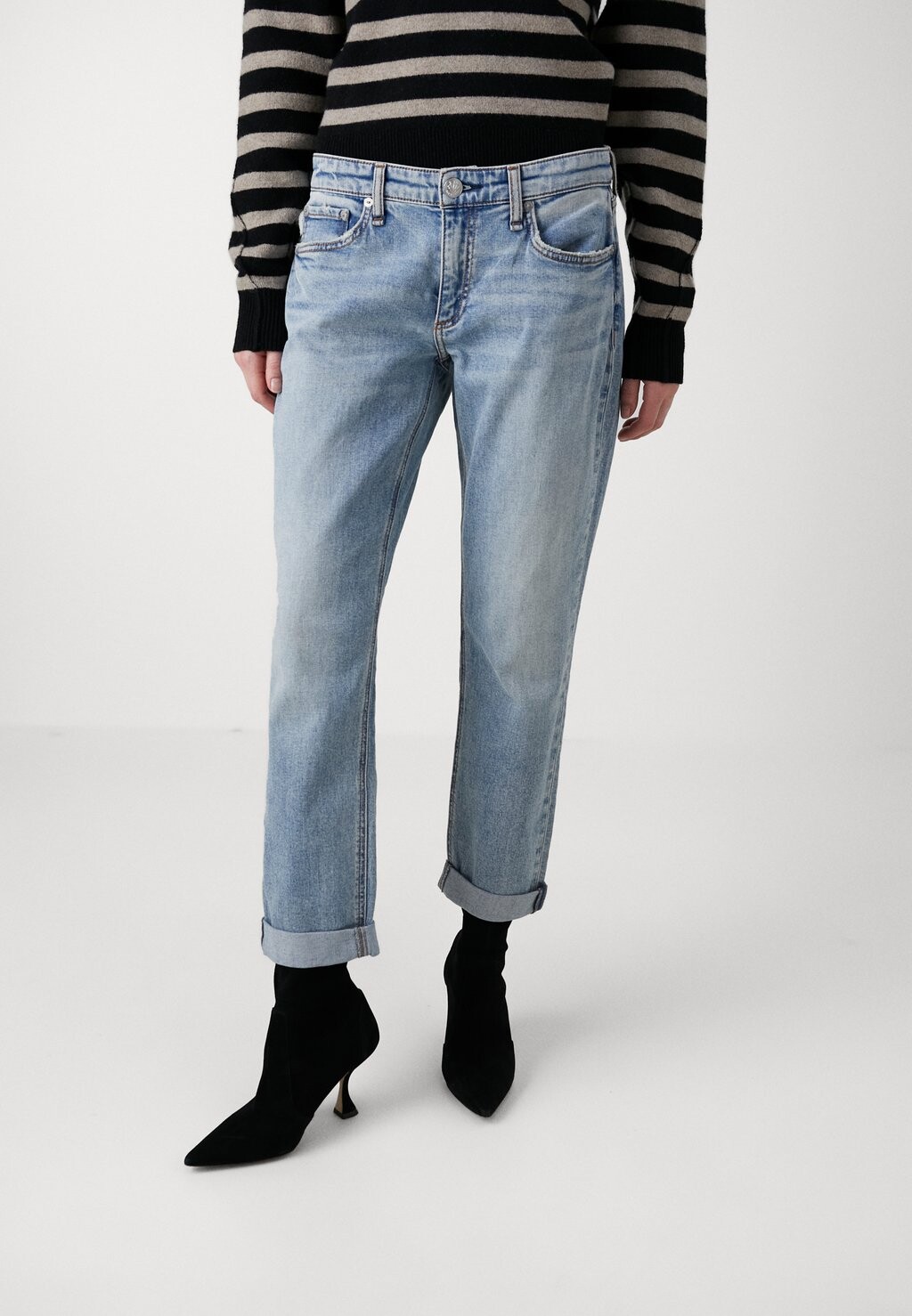 

Джинсы узкого кроя Low Rise Boyfriend rag & bone, цвет daphne