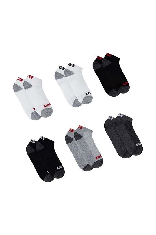 

Levi's Детские носки LHN BOX TAB LOW CUT 6шт, 6 шт., черный
