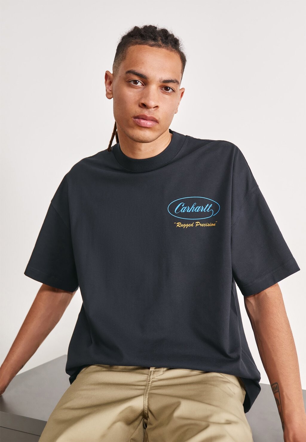 

Футболка с принтом Carhartt WIP, темно-синий