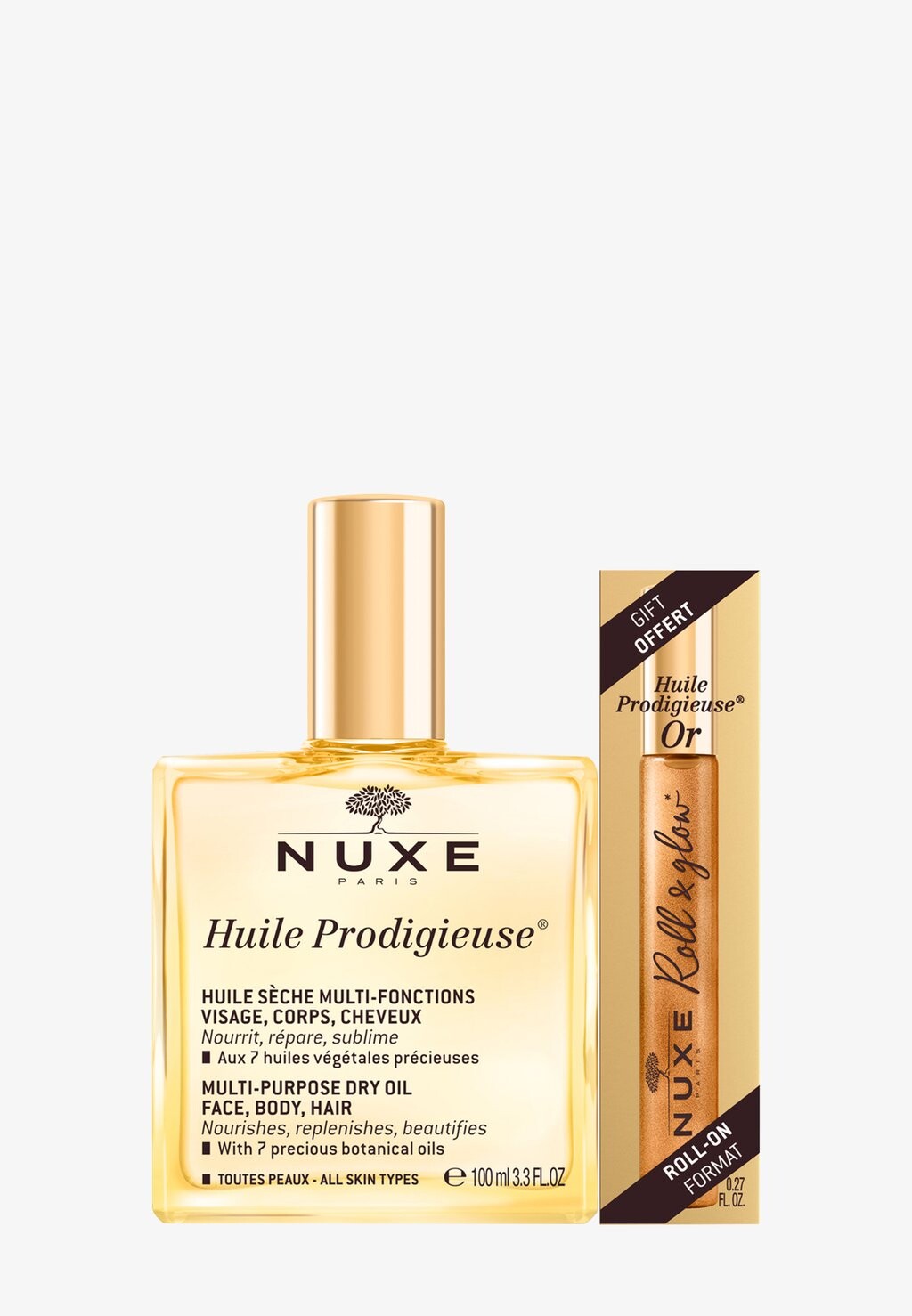 

Набор для ухода за кожей Huile Prodigieuse & Roll-On Gift NUXE