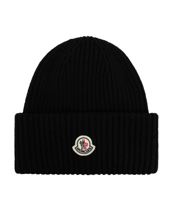 

Шерстяная шапка Moncler, черный