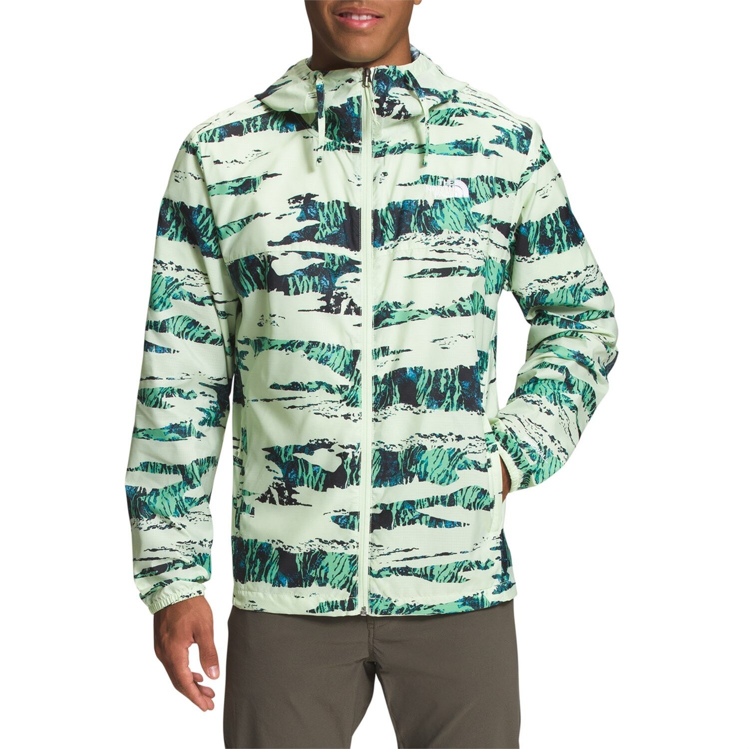

Ветровка The North Face Printed Cyclone 3 Windbreaker, цвет Lime Cream Ravine Camo Print
