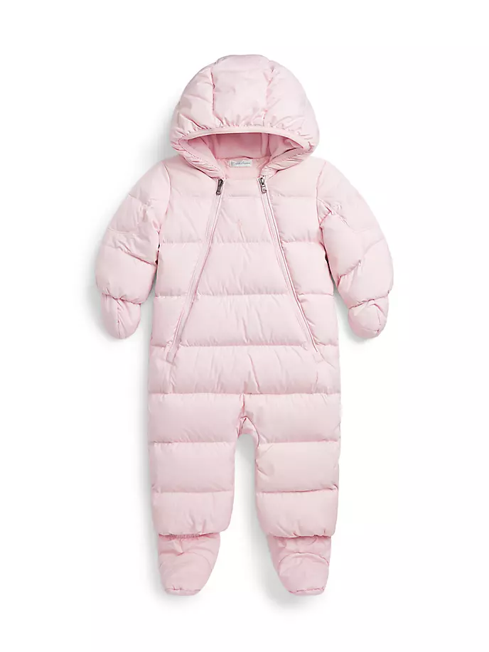 

Пуховая овсянка для маленьких девочек Polo Ralph Lauren, цвет hint of pink