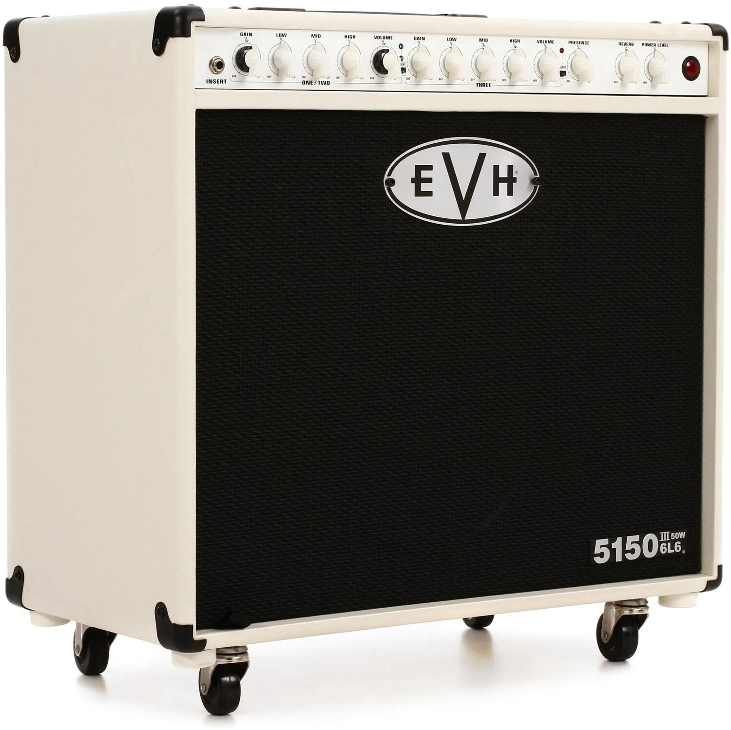 

EVH 5150III 1x12-дюймовый ламповый комбоусилитель мощностью 50 Вт — цвет слоновой кости