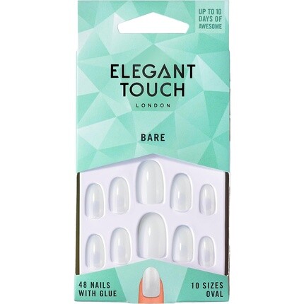 

Овальные прозрачные ногти Bare Nails, 48 шт., Elegant Touch