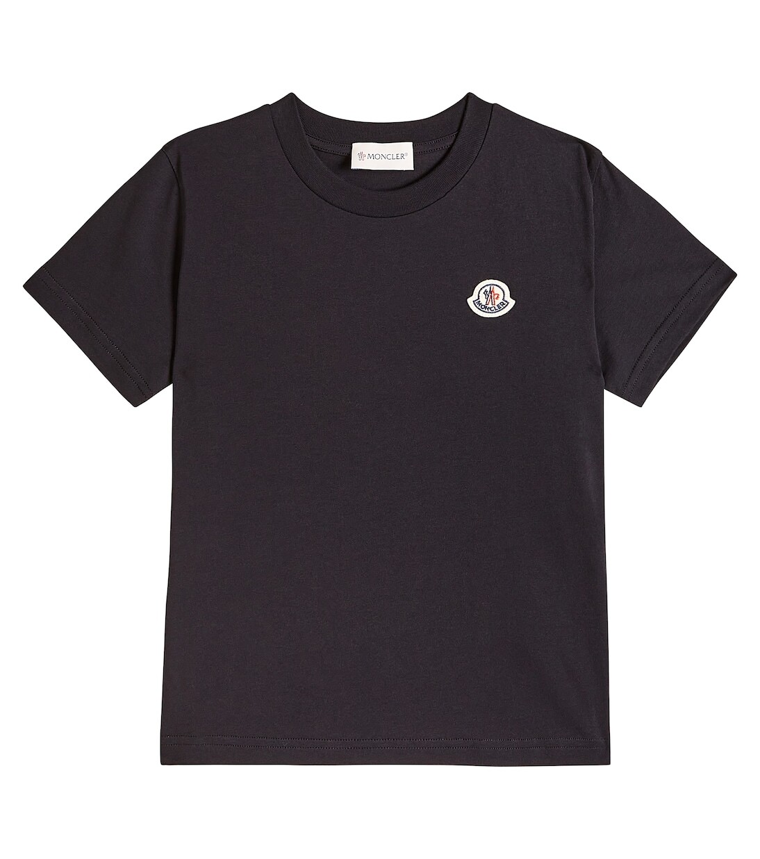 

Хлопковая футболка Moncler Enfant, черный