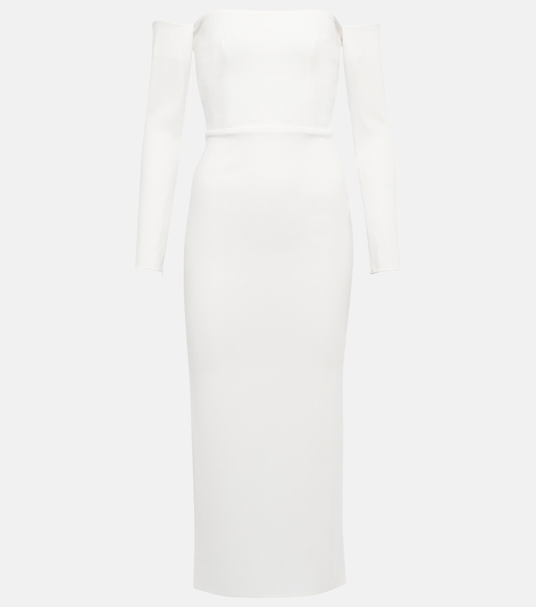 

Платье миди Bridal Tate из крепа стрейч ALEX PERRY, белый