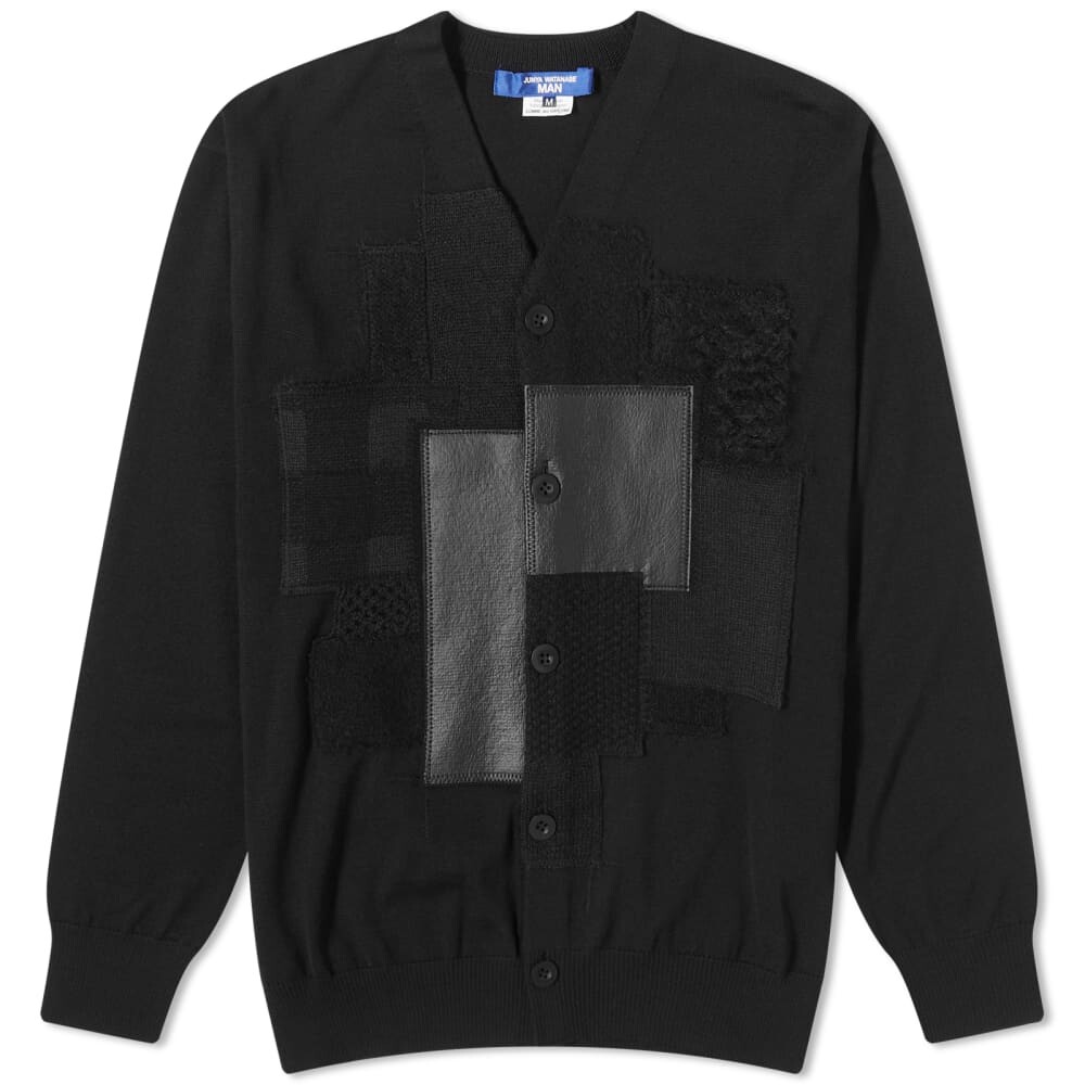 

Junya Watanabe MAN Кардиган в стиле пэчворк, черный