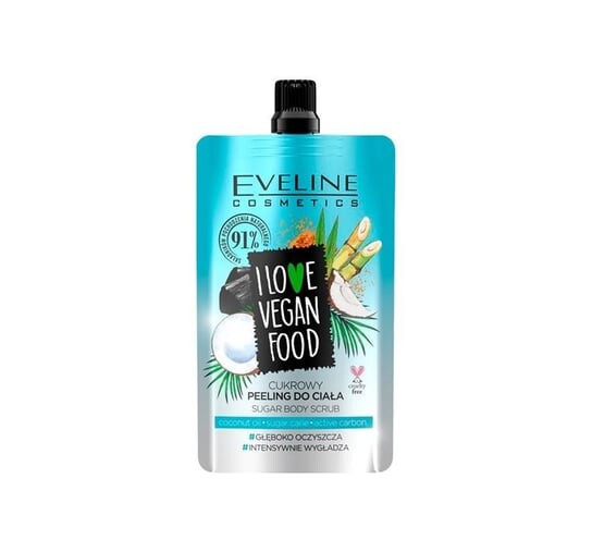 

Скраб для тела с кокосовым сахаром, 75 мл Eveline Cosmetics, I Love Vegan Food