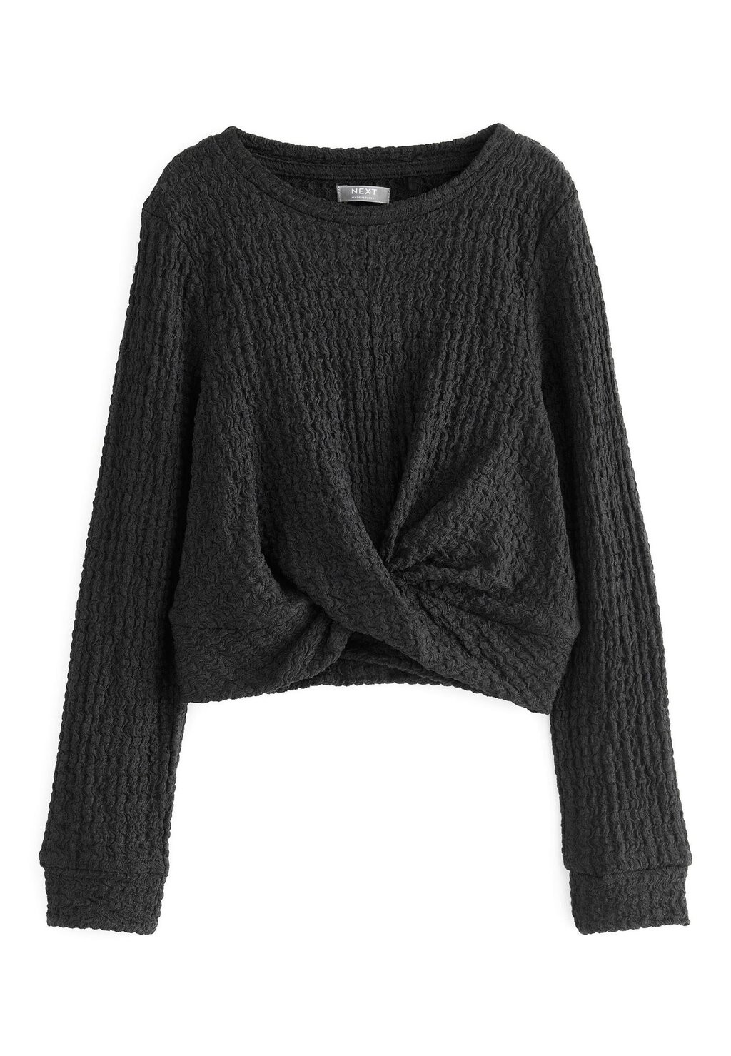 

Топ с длинными рукавами TEXTURED WRAP Next, цвет black
