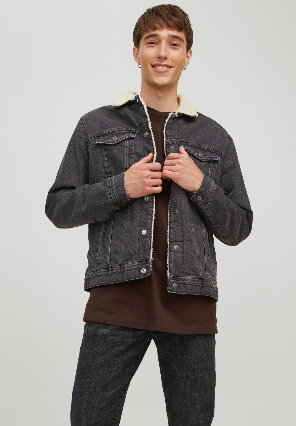 

Джинсовая куртка Jack & Jones, серый деним