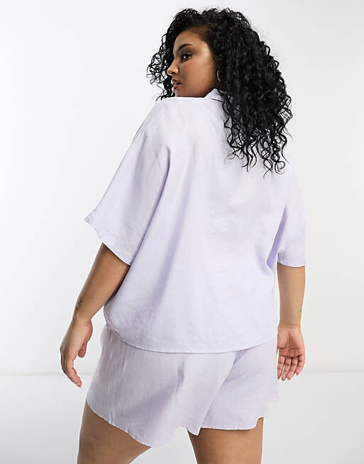 

Комплект нижнего белья Cotton:On Curve сиреневого цвета