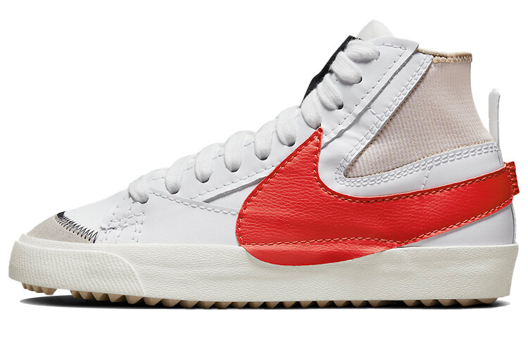 

Кроссовки среднего размера Nike Blazer Mid '77 Jumbo бело-красные