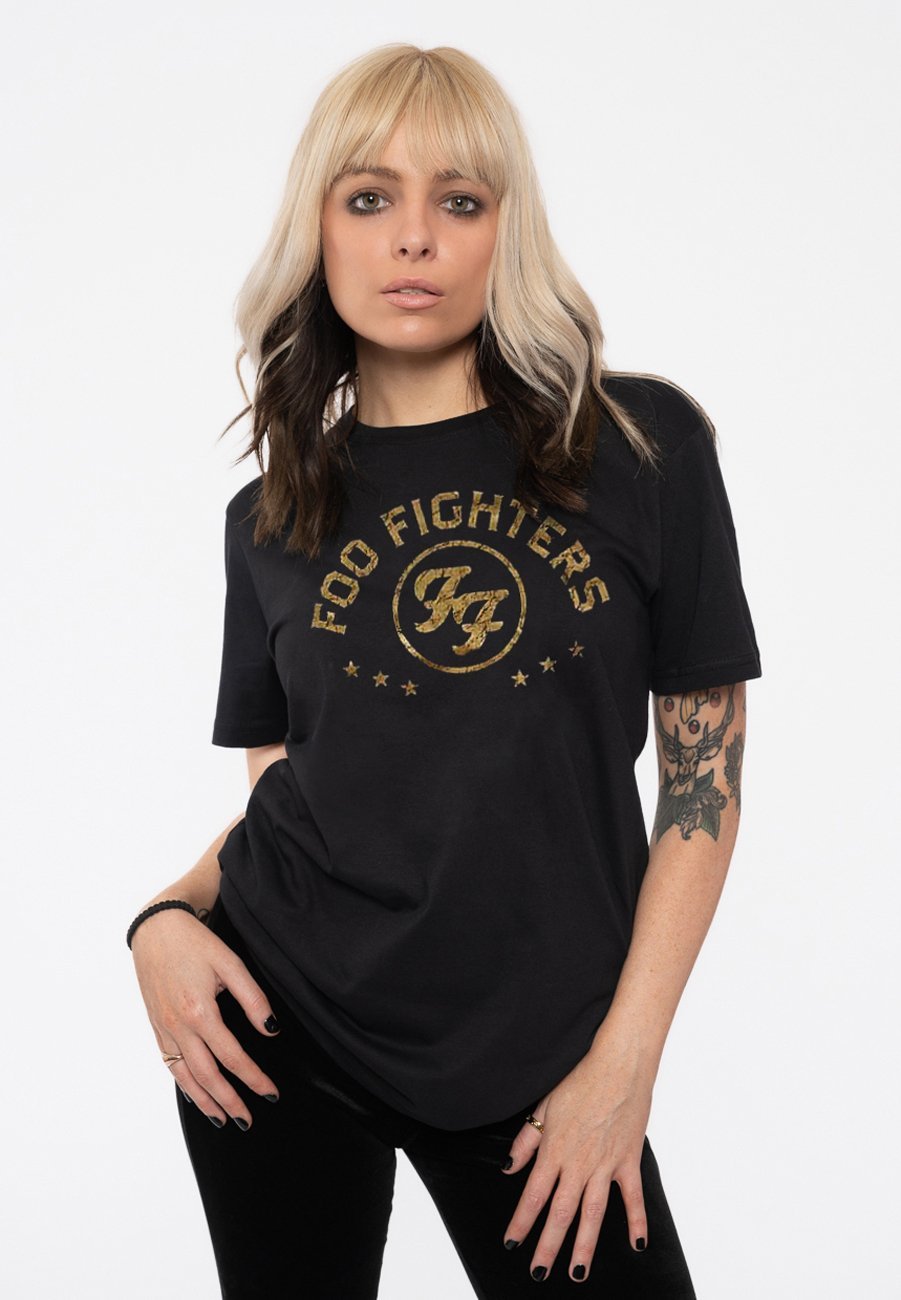 

Футболка с принтом FOO FIGHTERS ARCHED STARS Paradiso Clothing, черный