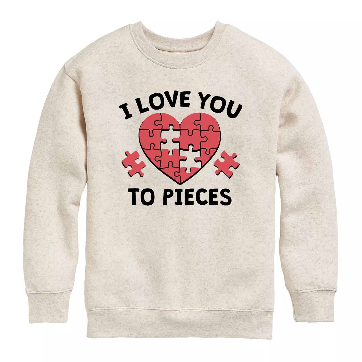 

Флисовый свитшот Love You To Pieces Puzzle для мальчиков 8–20 лет Licensed Character