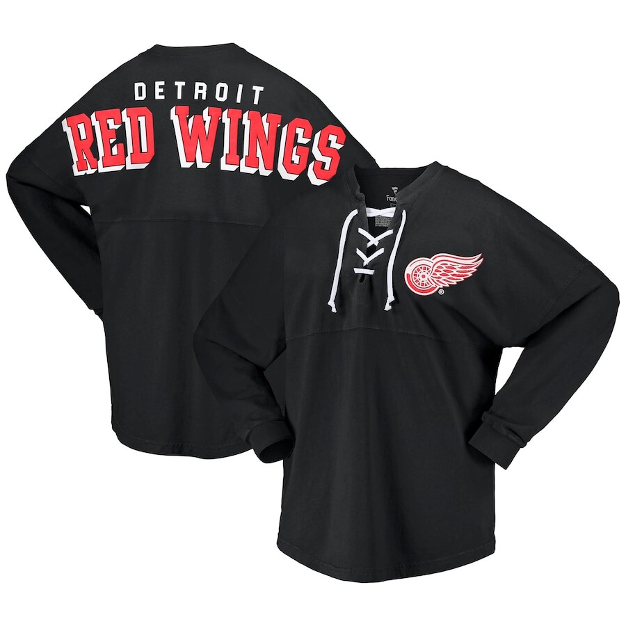 

Футболка с длинным рукавом Fanatics Branded Detroit Red Wings, черный