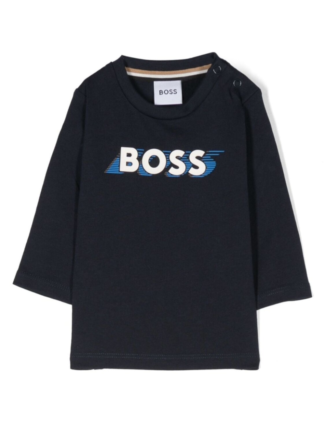 

BOSS Kidswear футболка с логотипом, синий