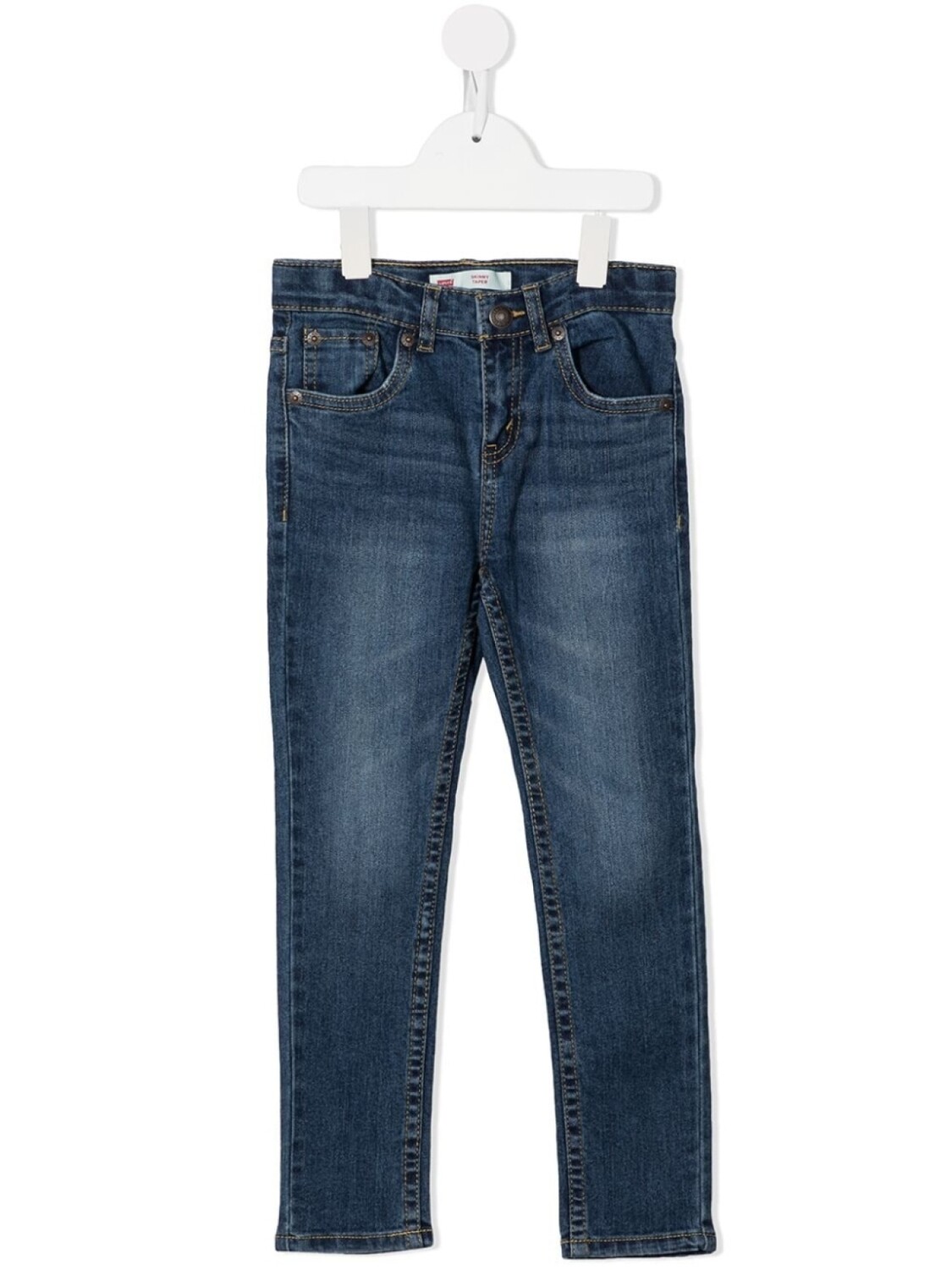 

Джинсы кроя слим с эффектом потертости Levi's Kids, синий