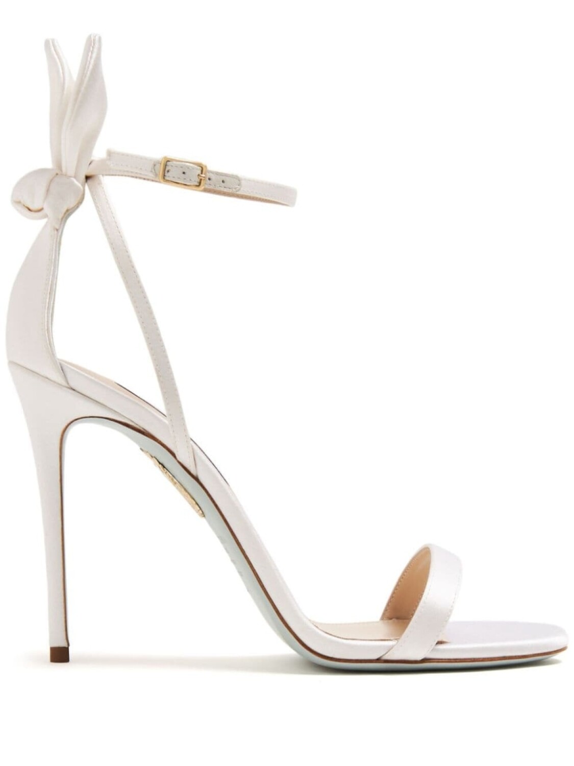 

Aquazzura сандалии из кожи Bow Tie 105 мм, белый