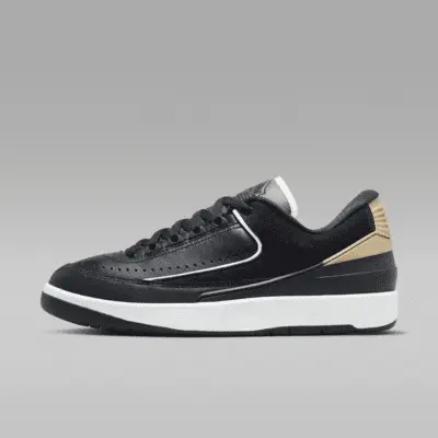 

Кроссовки Jordan Air 2 Retro Low "Black/Varsity Red", цвет Black/Metallic Gold/Off White/Varsity Red