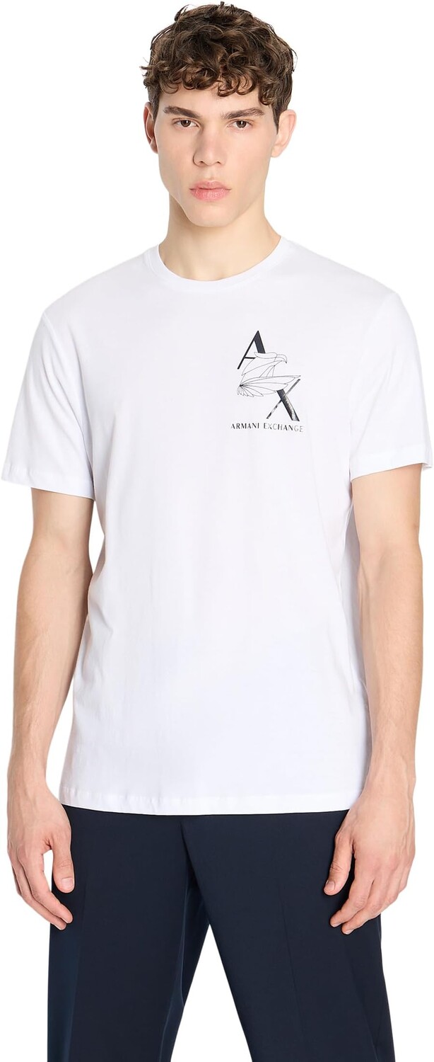 

Футболка с логотипом AX Eagle Armani Exchange, белый