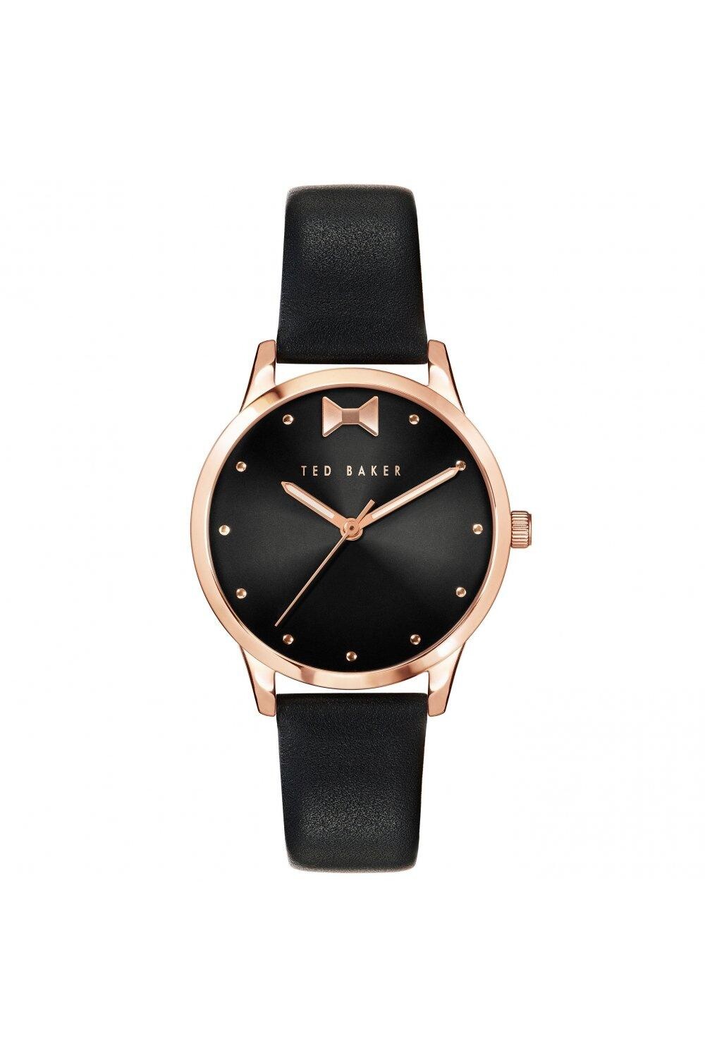 

Модные аналоговые кварцевые часы из нержавеющей стали Bow - Bkpfzs119Uo Ted Baker, черный
