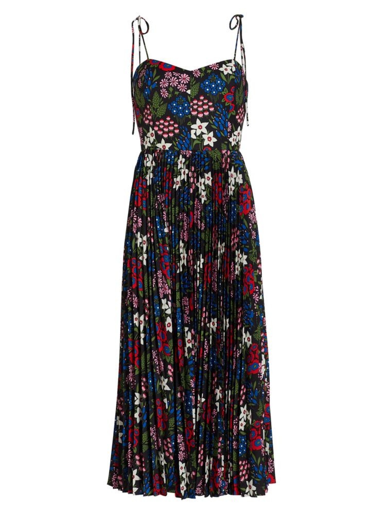 

Плиссированное платье миди Briella Amur, цвет Dark Blue Multi