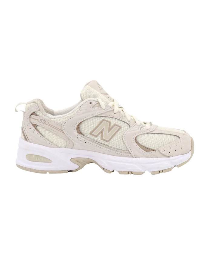 

Туфли на шнуровке с монограммой New Balance, бежевый