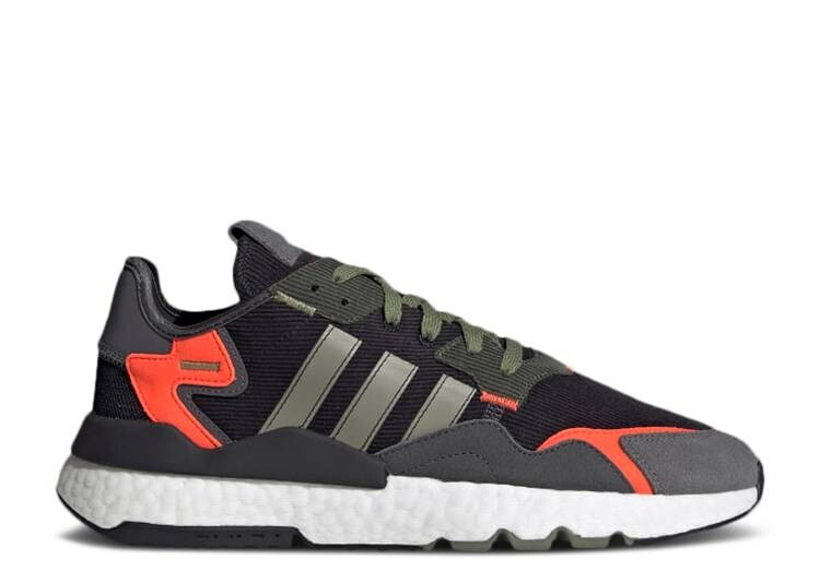 

Кроссовки Adidas NITE JOGGER 'BLACK LEGACY GREEN', черный