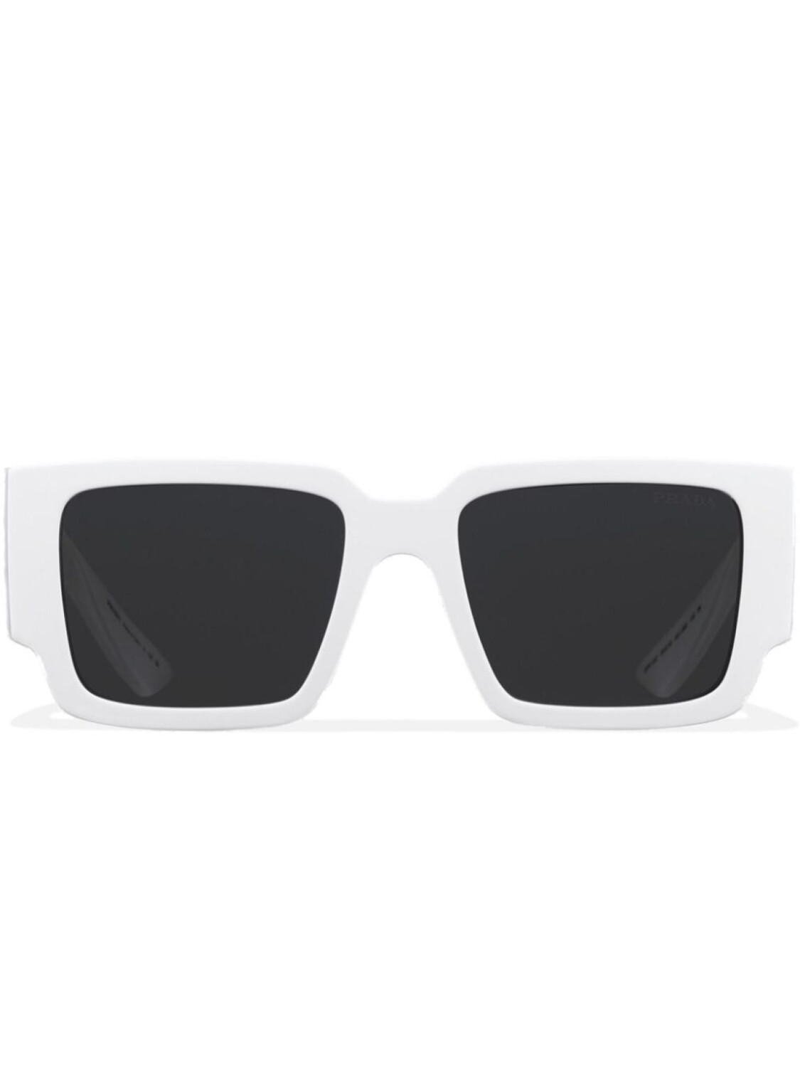 

Prada Eyewear солнцезащитные очки в квадратной оправе с логотипом, белый