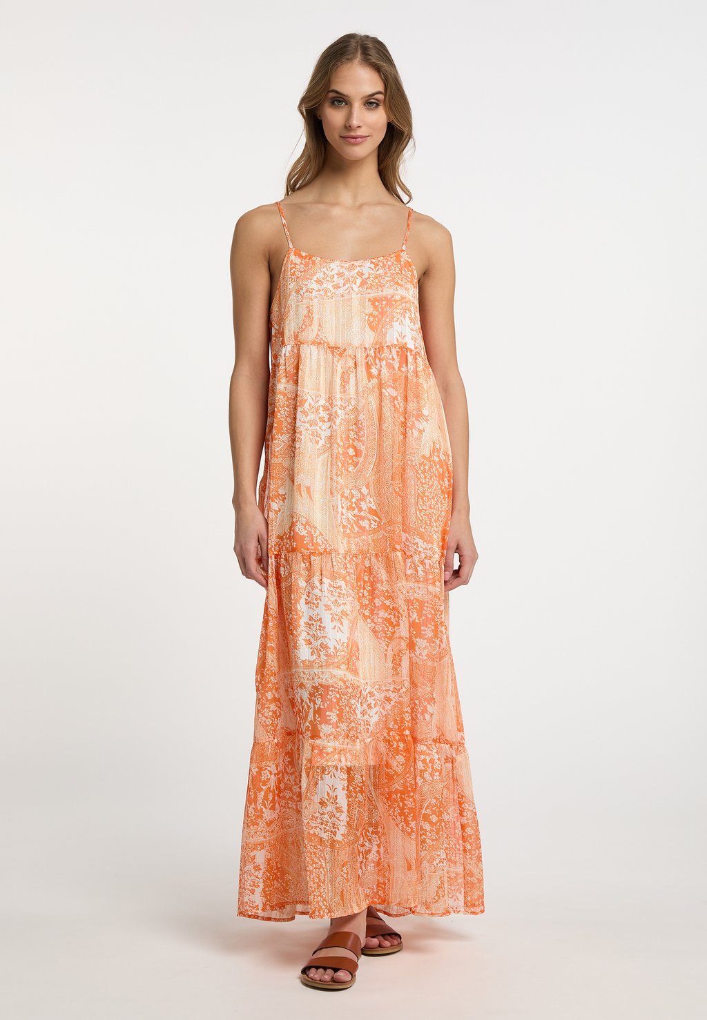 Длинное платье IZIA, оранжевый