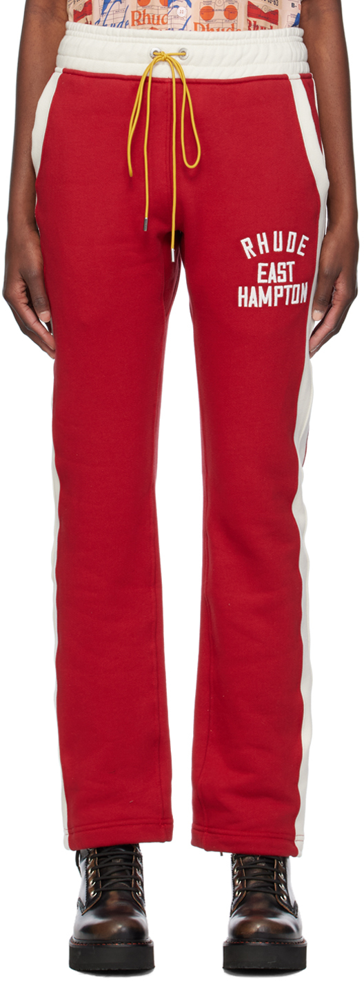 Красные брюки для отдыха East Hamptons Rhude