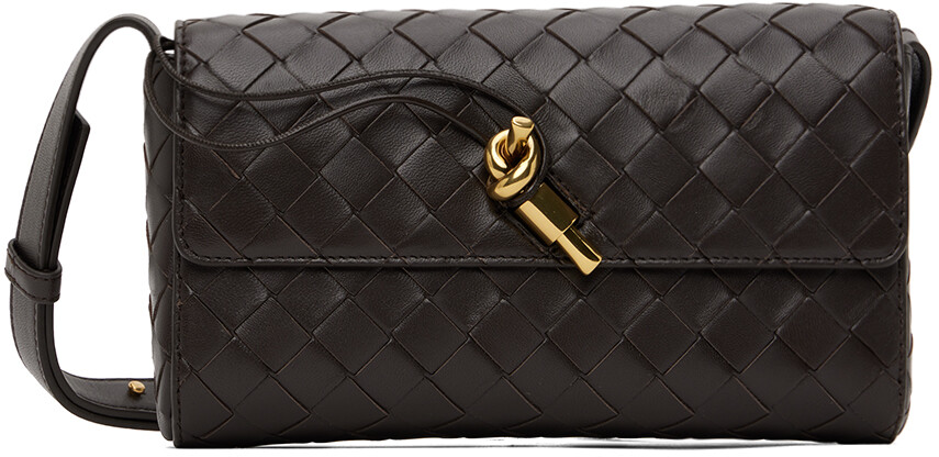 

Коричневая мини-сумка Andiamo Bottega Veneta