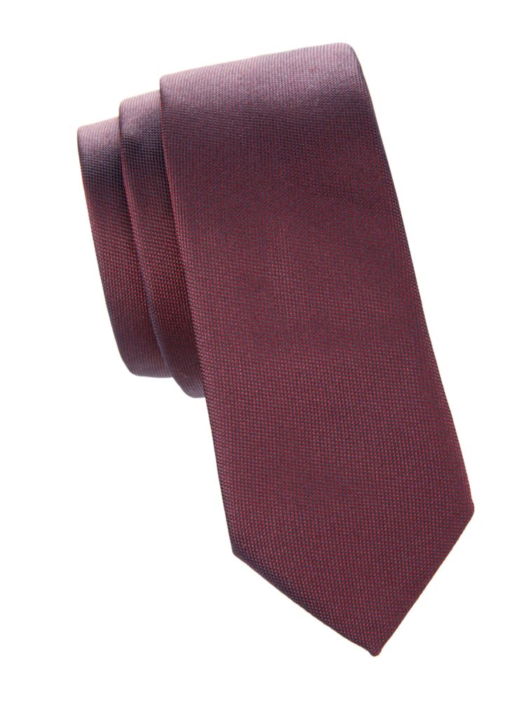 Шелковый жаккардовый галстук с логотипом Givenchy, красный