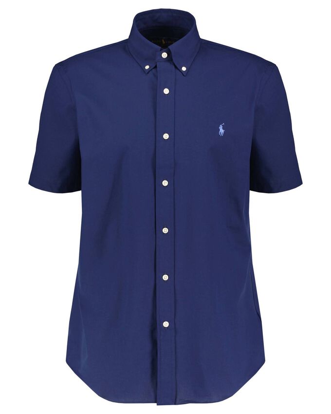 Рубашка индивидуального кроя с коротким рукавом Polo Ralph Lauren, синий 9 шт автомобильные наклейки для polo mk5 6r polo 2018 2017 2011
