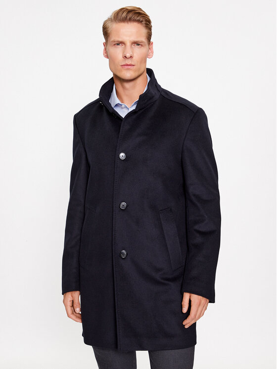 Шерстяное пальто обычного кроя Joop!, синий шерстяное пальто обычного кроя part two серый