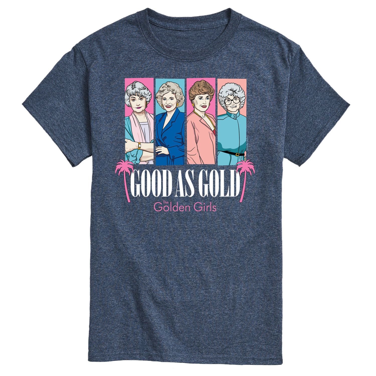 Мужская золотая футболка для девочек Good As Gold Licensed Character