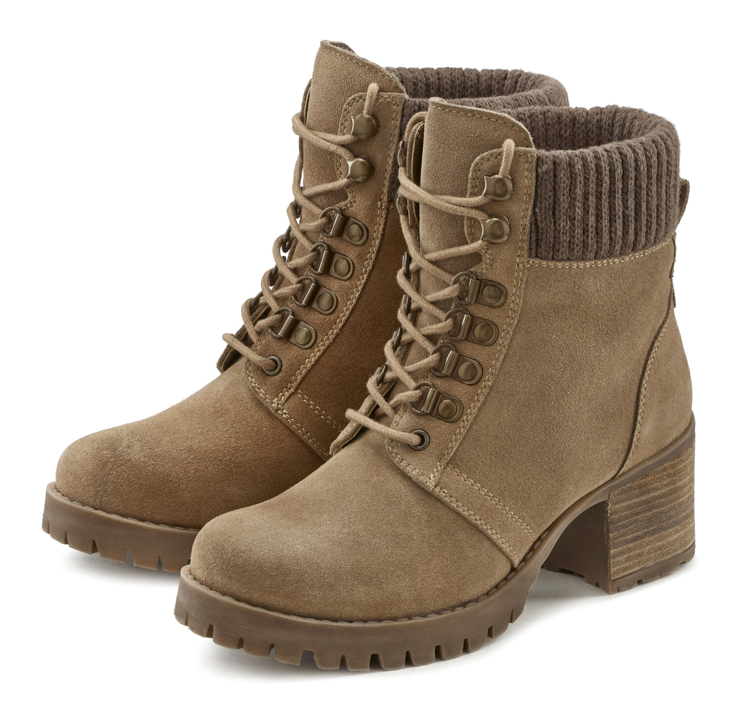 

Ботинки LASCANA Schnürstiefelette, кэмел