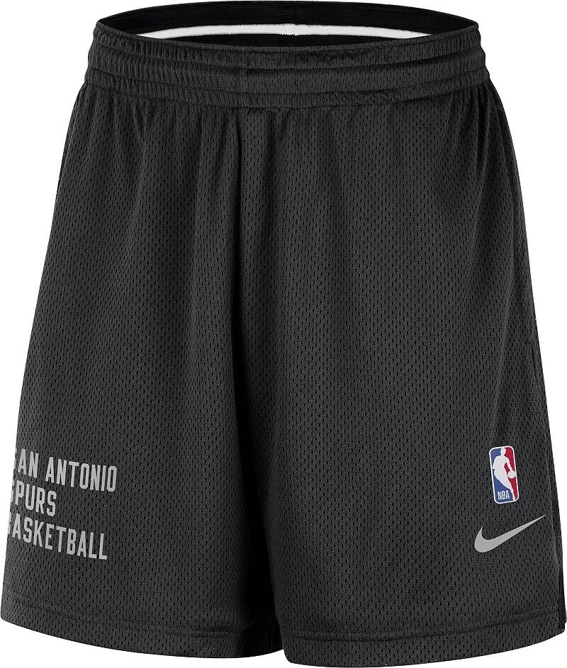 

Мужские черные сетчатые шорты Nike San Antonio Spurs
