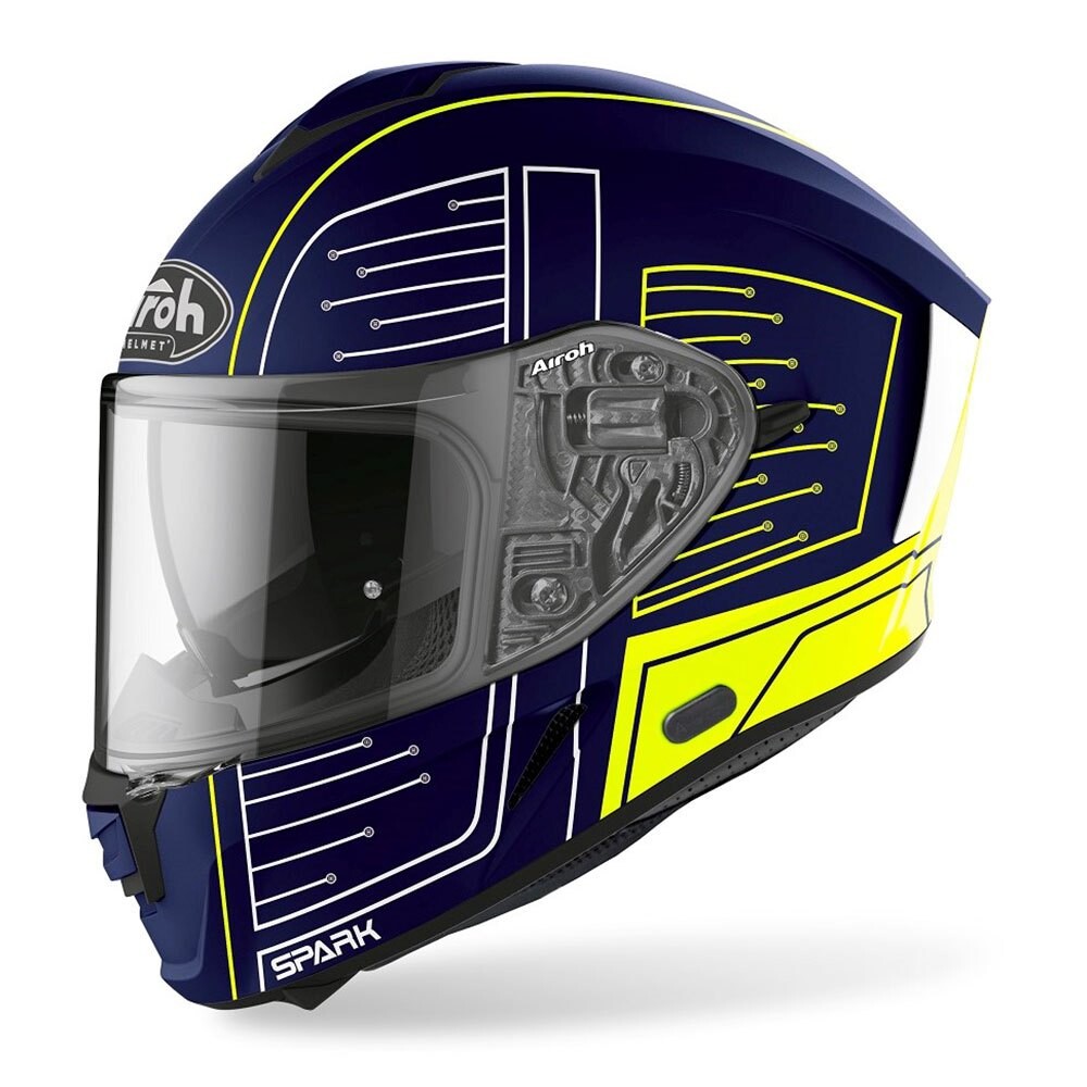 

Шлем полнолицевой Airoh Spark Cyrcuit, синий
