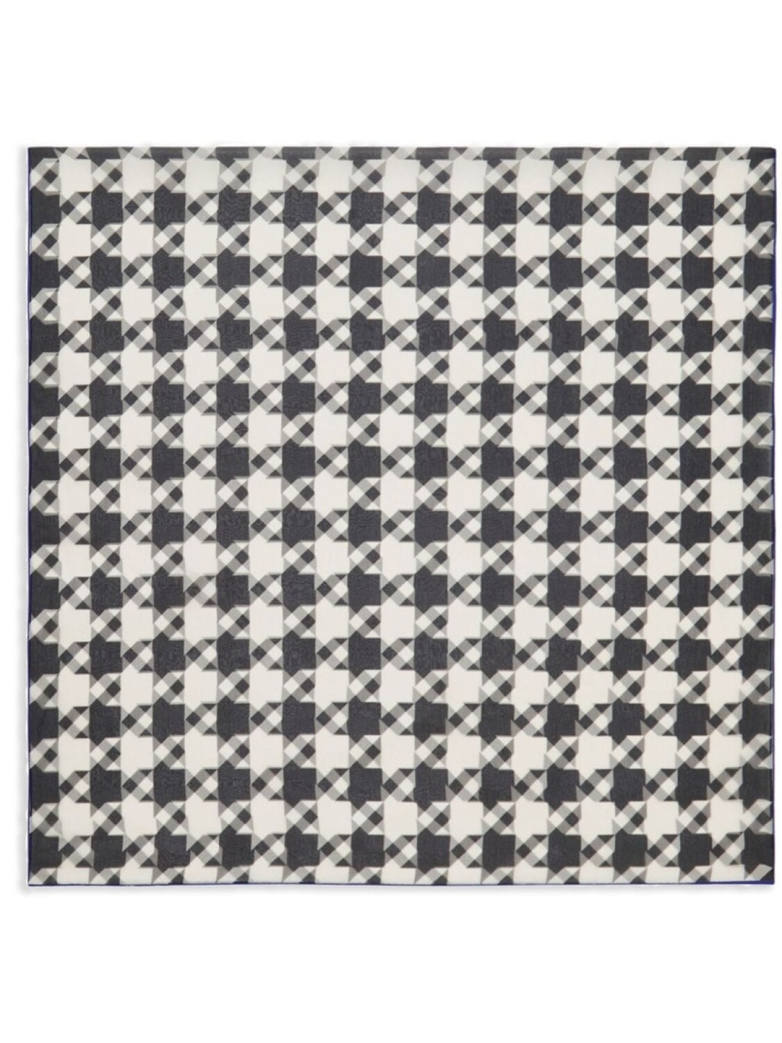 

Burberry шелковый шарф в ломаную клетку, черный