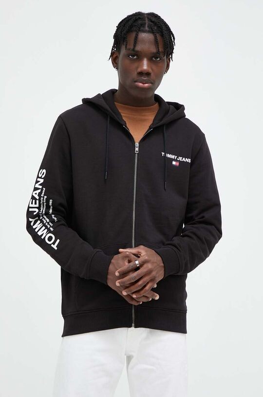 

Хлопковая толстовка Tommy Jeans, черный