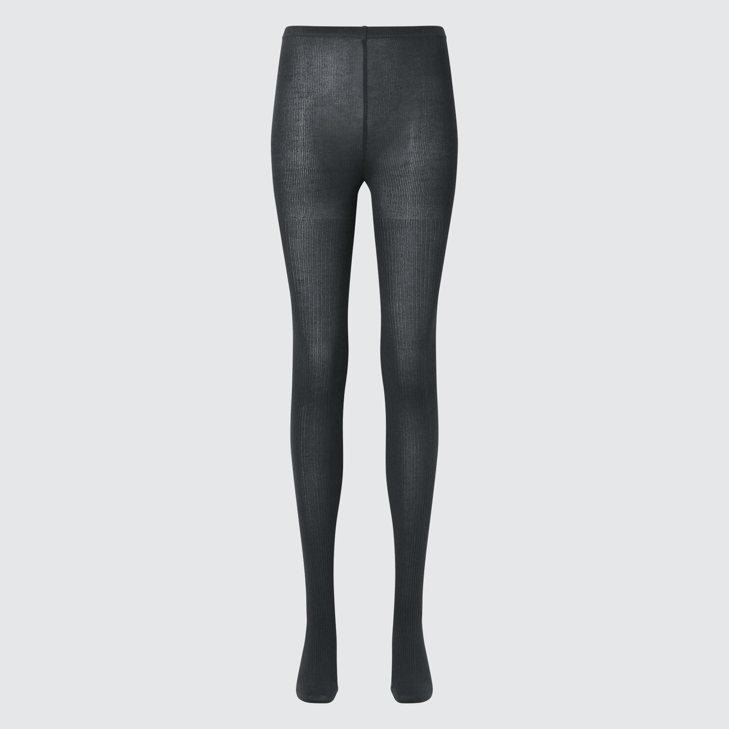 

HEATTECH Трикотажные термоколготки в рубчик Uniqlo, серый