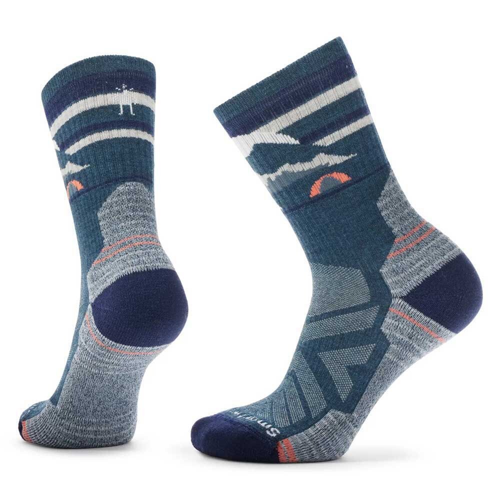 

Носки Smartwool Hike Light Cushion New Pattern Crew Half, синий