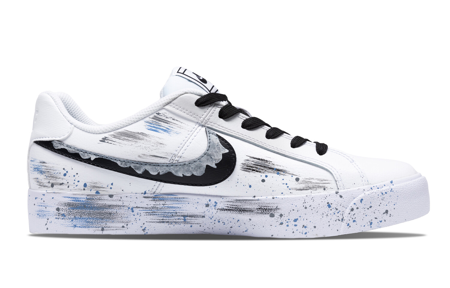 

Кроссовки Nike Court Royale Skateboarding Shoes Unisex Low-top White, черный