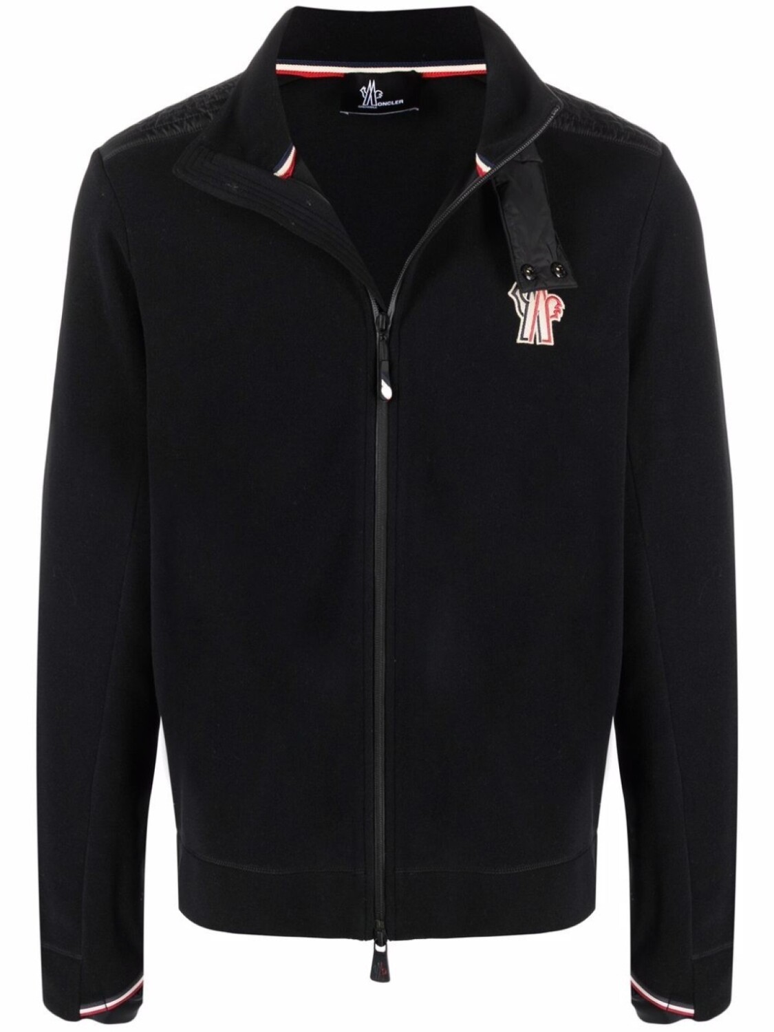 

Moncler Grenoble кардиган с воротником-стойкой, черный