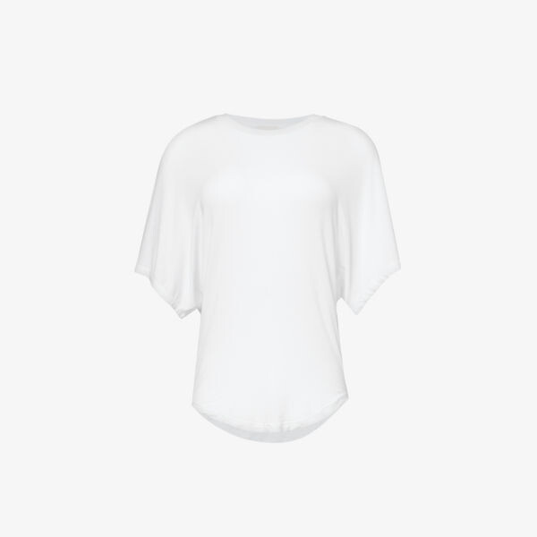 

Полупрозрачная футболка zola из модала Isabel Marant, экрю