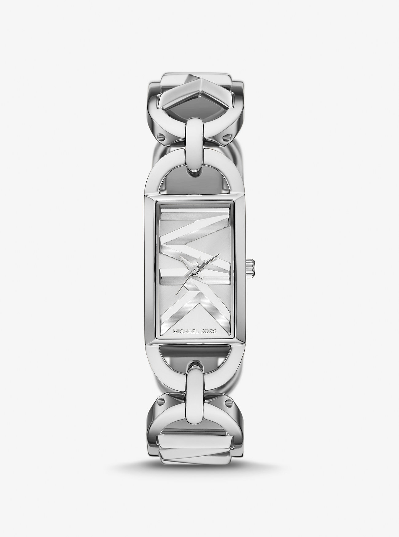 Серебристые часы Mini Empire Michael Kors, серебряный ар деко цифровая версия цифровая версия