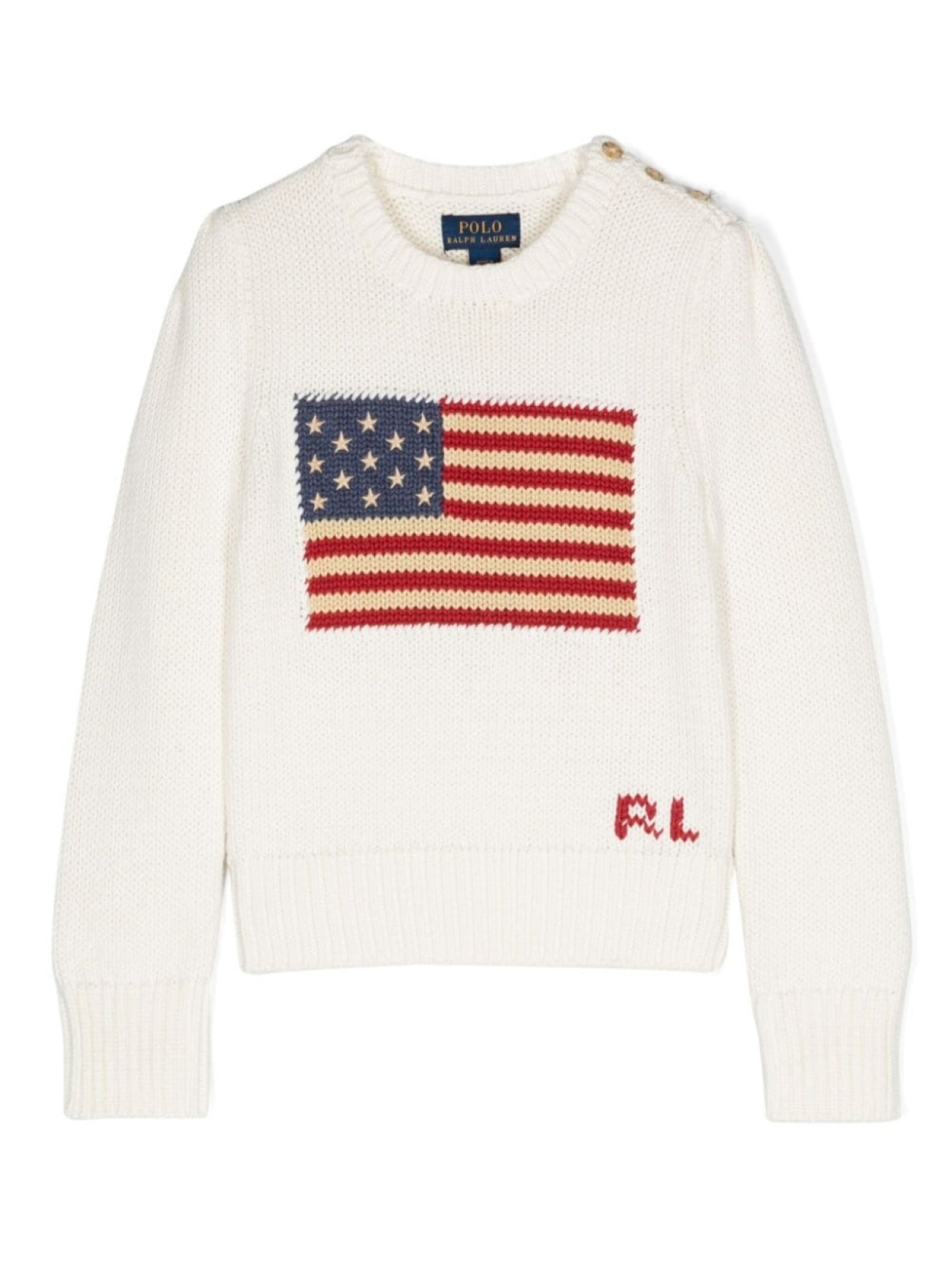 

Ralph Lauren Kids джемпер с принтом, белый