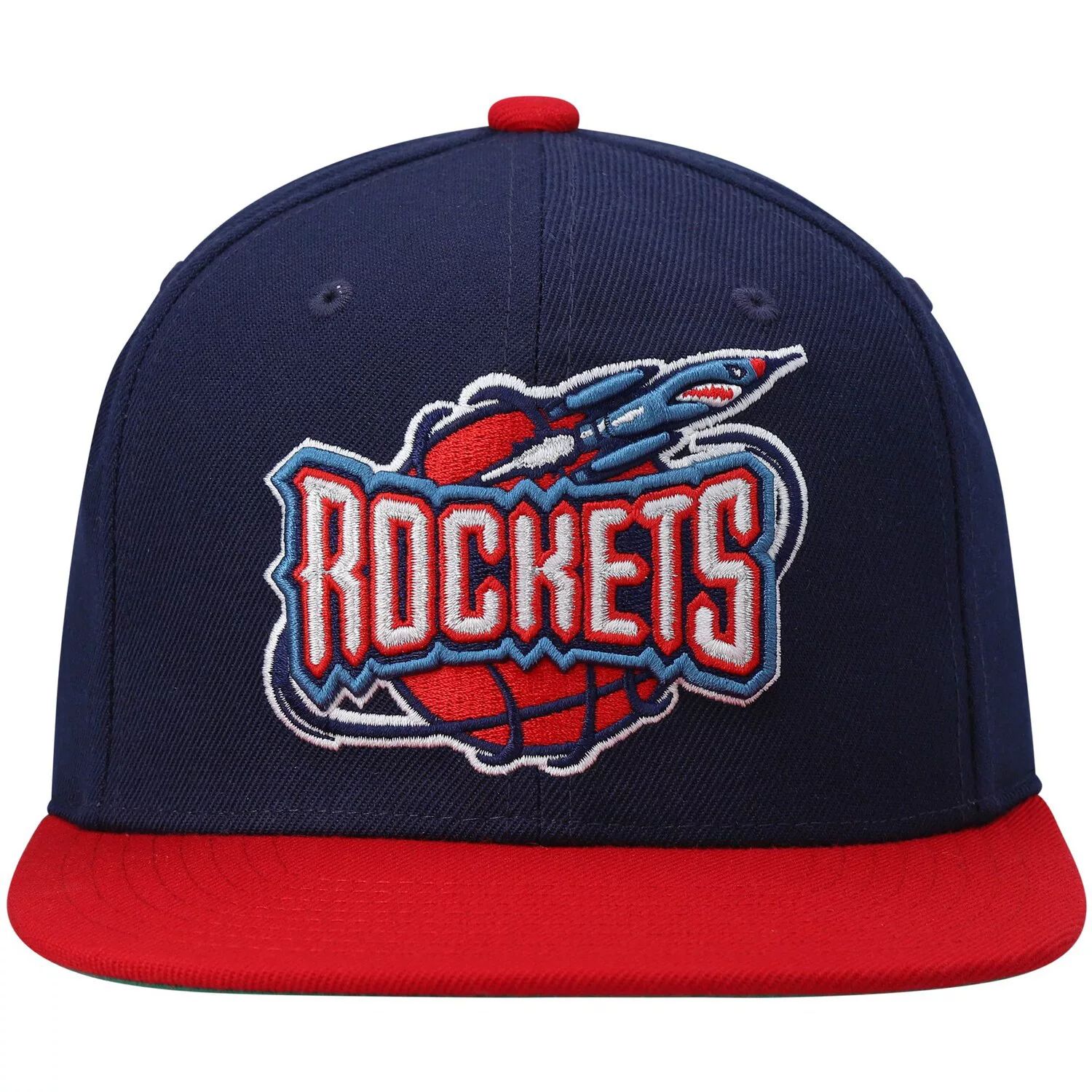 

Мужская двухцветная бейсболка Snapback 2.0 темно-синего/красного цвета Mitchell & Ness Houston Rockets Hardwood Classics Team